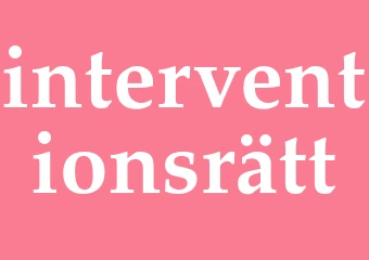 Synonym interventionsrätt