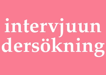 Synonym intervjuundersökning