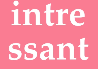 Synonym intressant