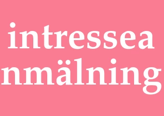 Synonym intresseanmälning