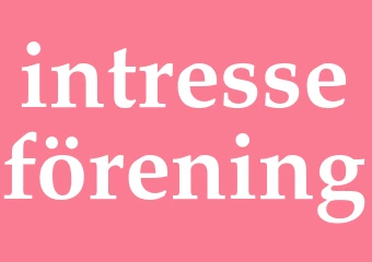 Synonym intresseförening
