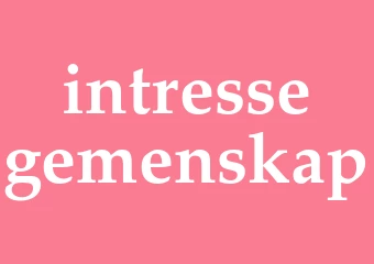 Synonym intressegemenskap