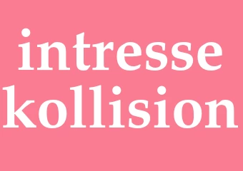 Synonym intressekollision