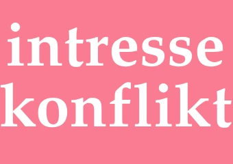 Synonym intressekonflikt