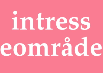 Synonym intresseområde