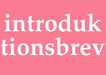 Synonym introduktionsbrev
