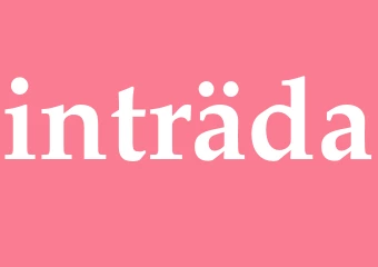Synonym inträda