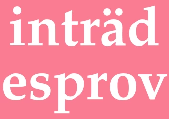 Synonym inträdesprov