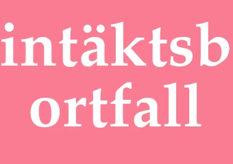 Synonym intäktsbortfall