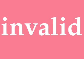 Synonym invalid