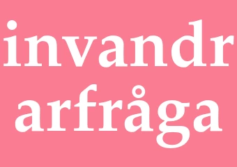 Synonym invandrarfråga