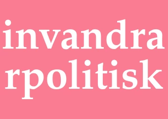 Synonym invandrarpolitisk