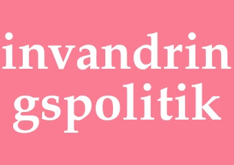 Synonym invandringspolitik