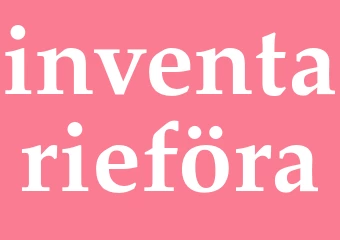 Synonym inventarieföra