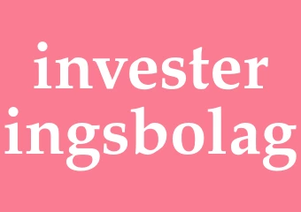 Synonym investeringsbolag