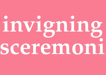 Synonym invigningsceremoni
