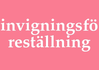 Synonym invigningsföreställning
