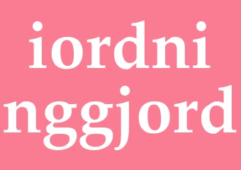 Synonym iordninggjord
