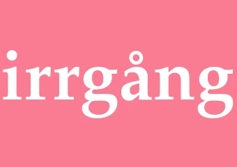 Synonym irrgång