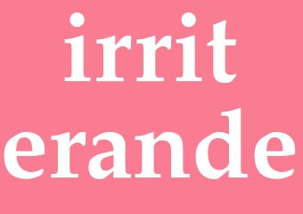 Synonym irriterande