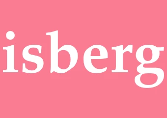 Synonym isberg