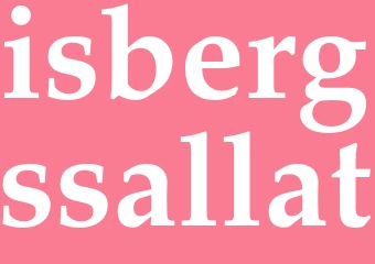 Synonym isbergssallat