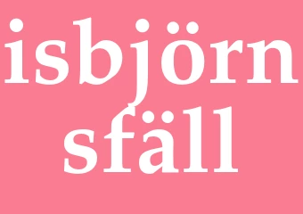 Synonym isbjörnsfäll
