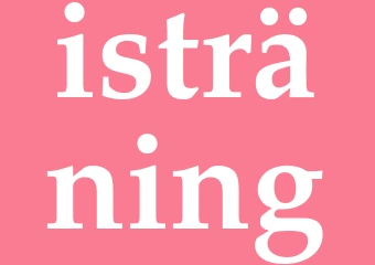Synonym isträning