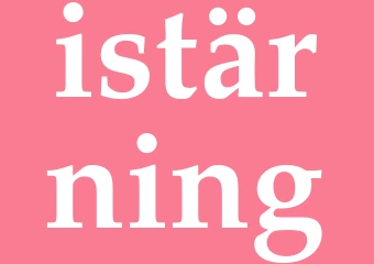 Synonym istärning