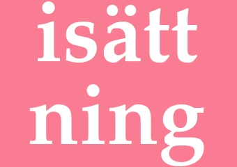 Synonym isättning