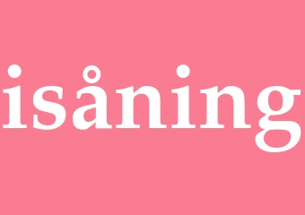 Synonym isåning