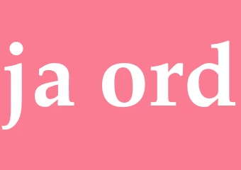 Synonym ja-ord