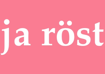 Synonym ja-röst