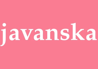 Synonym javanska