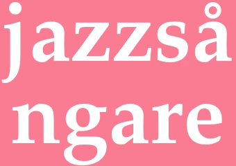 Synonym jazzsångare