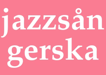 Synonym jazzsångerska
