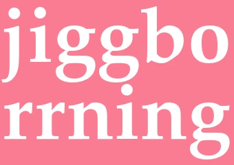 Synonym jiggborrning
