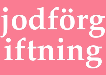Synonym jodförgiftning