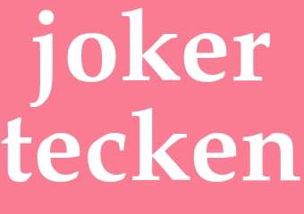 Synonym jokertecken