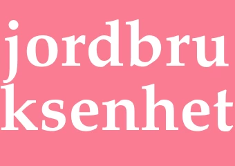 Synonym jordbruksenhet
