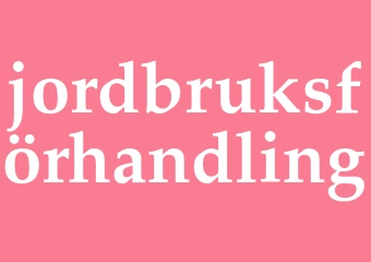 Synonym jordbruksförhandling