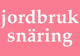 Synonym jordbruksnäring