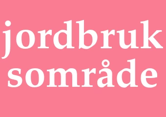 Synonym jordbruksområde