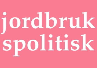 Synonym jordbrukspolitisk