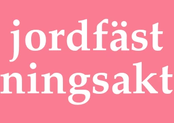Synonym jordfästningsakt