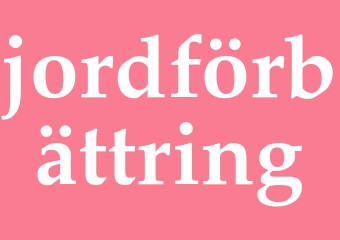 Synonym jordförbättring