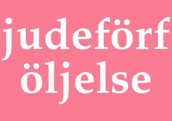 Synonym judeförföljelse