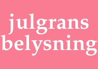 Synonym julgransbelysning