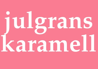 Synonym julgranskaramell