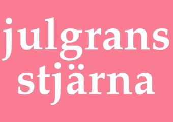 Synonym julgransstjärna